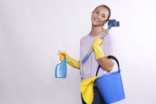 Local expert assessing a fabric stain before treatment in N7